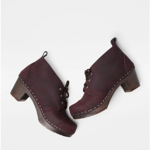Sandgrens Chukka Cap Toe lace up clog boots - Picture 1 of 6